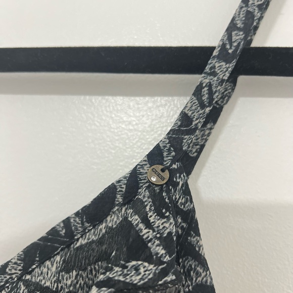 Vintage Guess Camisole / Tank - Flowy - Zebra Stripe - Black White - Sma… - Picture 5 of 9